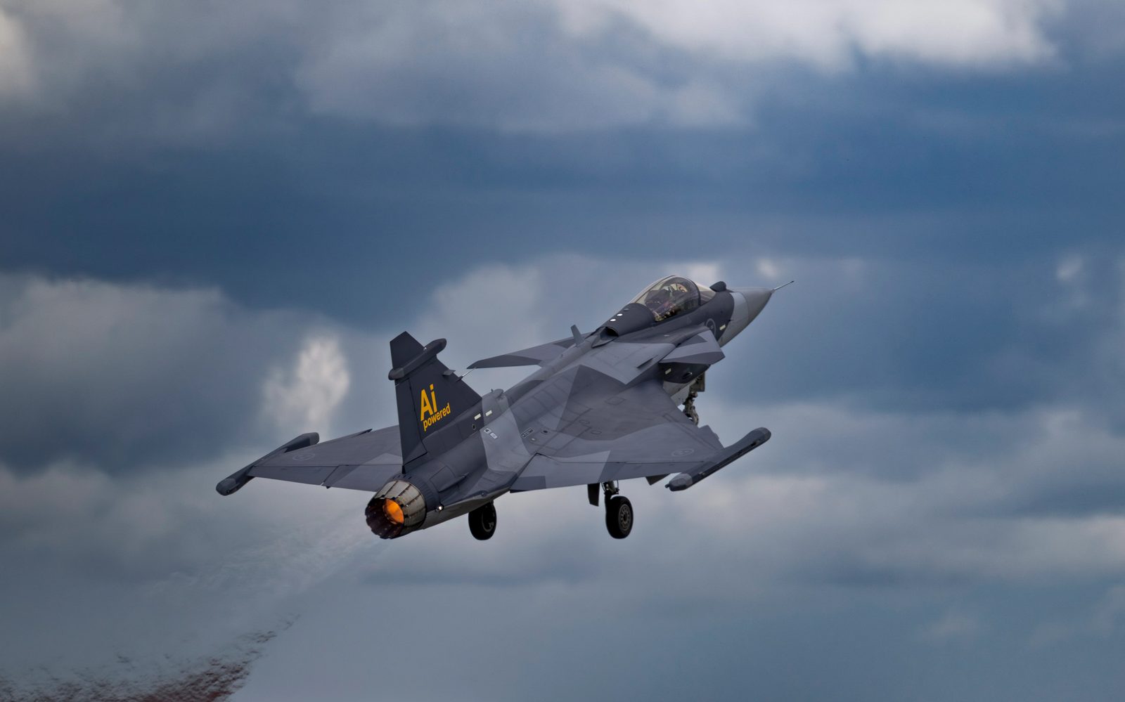 Saab Gripen stridsflygplan - försvarsindustri